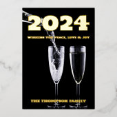 モダンミニマルエレガント 箔シーズンカード (正面)