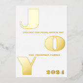 モダンミニマルエレガント 箔シーズンカード (正面)