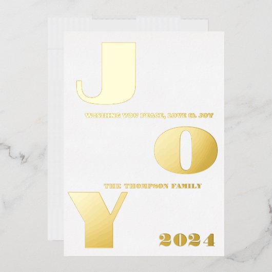 モダンミニマルエレガント 箔シーズンカード (封筒)