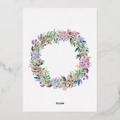 モダンミニマルエレガント 箔シーズンカード (裏面)