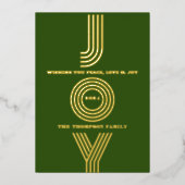 モダンミニマルエレガント 箔シーズンカード (正面)