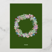 モダンミニマルエレガント 箔シーズンカード (裏面)