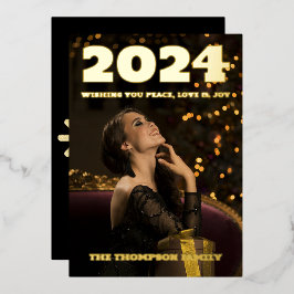 モダンミニマルエレガント 箔シーズンカード