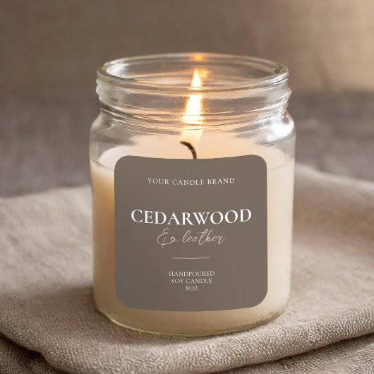 モダンミニマルエレガントCandle Label スクエアシール