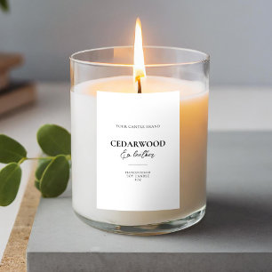 モダンミニマルエレガントCandle Label フードラベル