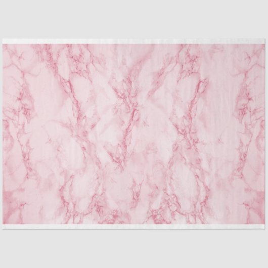 モダンミニマルエレガントPink Marble Stone Texture 薄葉紙 (正面)