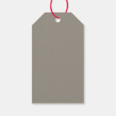 モダンミニマルエレガントscript holiday photo ギフトタグ (裏面)