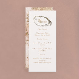 モダンミニマルオイスターパールビーチ結婚式 メニュー