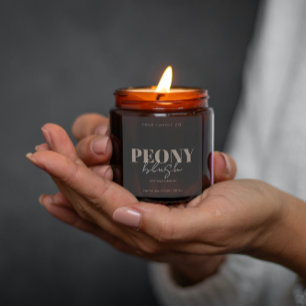 モダンミニマルオリジナルキャンドルラベル スクエアシール