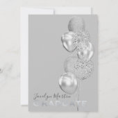 モダンミニマルオーバーレイ卒業 招待状 (裏面)