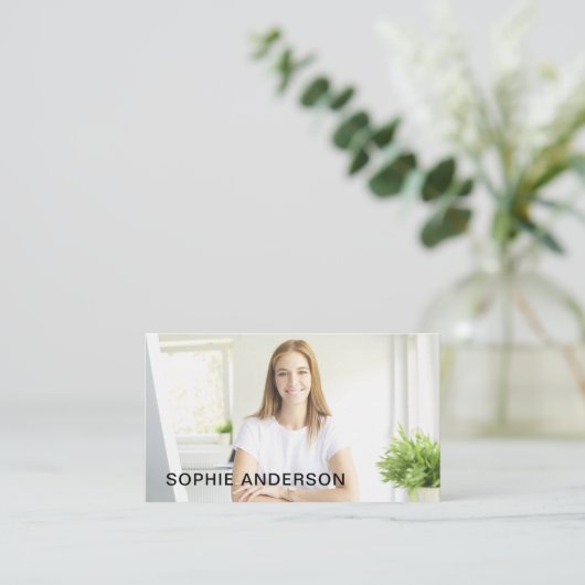 モダンミニマルカスタムプロフェッショナル 名刺 (スタンド正面)