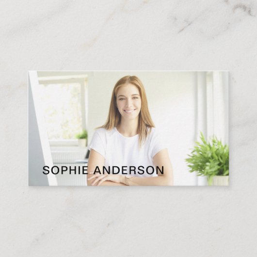 モダンミニマルカスタムプロフェッショナル 名刺 (正面)