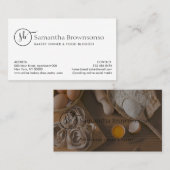 モダンミニマルカスタムベーカリー 名刺 (正面/裏面)