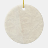 モダンミニマルカスタムラベル セラミックオーナメント (裏面)