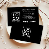 モダンミニマルカスタムロゴソーシャルメディアのアイコン 名刺