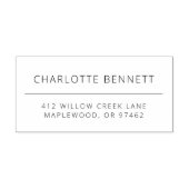 モダンミニマルカスタム差出人住所 セルフインキングスタンプ (デザイン)