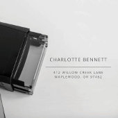 モダンミニマルカスタム差出人住所 セルフインキングスタンプ