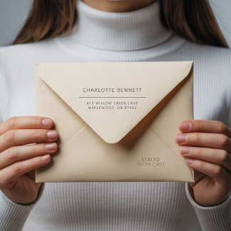 モダンミニマルカスタム差出人住所 セルフインキングスタンプ