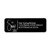 モダンミニマルカスタム差出人住所 ラベル (正面)