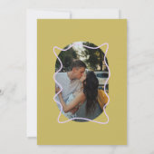 モダンミニマルカラフルオレン結婚ジュ 招待状 (裏面)