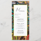 モダンミニマルカラフル芸術的結婚抽象芸術 メニュー (正面)