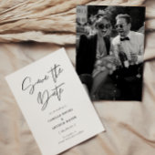 モダンミニマルカリグラフィー写真 セーブザデート