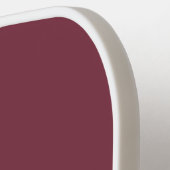 モダンミニマルガーネ赤金ゴールド白モノグラム ピックルボールラケット (左詳細)