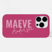 モダンミニマルガーリータイポグラフィエレガント Case-Mate iPhoneケース (裏面 (横))