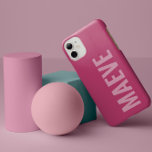 モダンミニマルガーリータイポグラフィエレガント Case-Mate iPhone 14 PROケース<br><div class="desc">ミニマルモダンガーリーユニークタイポグラフィピッエレガントクパーソナライズされたシンプルデザイン電話ケース。</div>