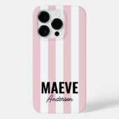 モダンミニマルガーリータイポグラフィストライプク Case-Mate iPhoneケース (裏面)