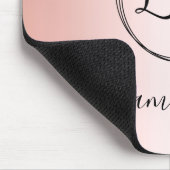 モダンミニマルガーリーバラ金ゴールドグラデーションのロゴ マウスパッド (コーナー)