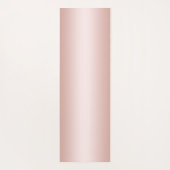 モダンミニマルガーリーバラ金ゴールドグラデーションのロゴ ヨガマット (裏面)