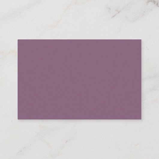 モダンミニマルクリエイティブプレーンプロフェッショナルデザイン 名刺 (裏面)