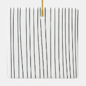 モダンミニマルクリスマスの写真 セラミックオーナメント (裏面)