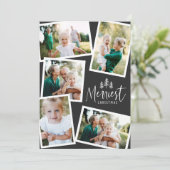 モダンミニマルクリスマスの素朴な数々の写真 シーズンカード (スタンド正面)