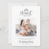 モダンミニマルクリスマスの素朴な数々の写真 シーズンカード (正面)