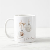 モダンミニマルクリスマスオーナメント コーヒーマグカップ (左)