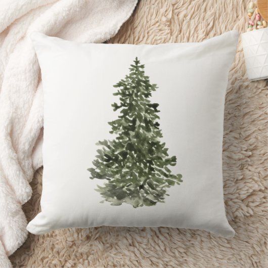 モダンミニマルクリスマスツリーファームハウス クッション (ブランケット)