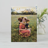 モダンミニマルクリスマスラインアート |写真5 箔シーズンカード (立ち正面)