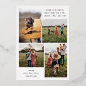 モダンミニマルクリスマスラインアート |写真5 箔シーズンカード (裏面)