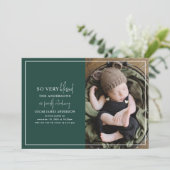 モダンミニマルクリスマス写真の誕生発表 (スタンド正面)