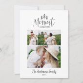 モダンミニマルクリスマス数々の飾り シーズンカード (正面)