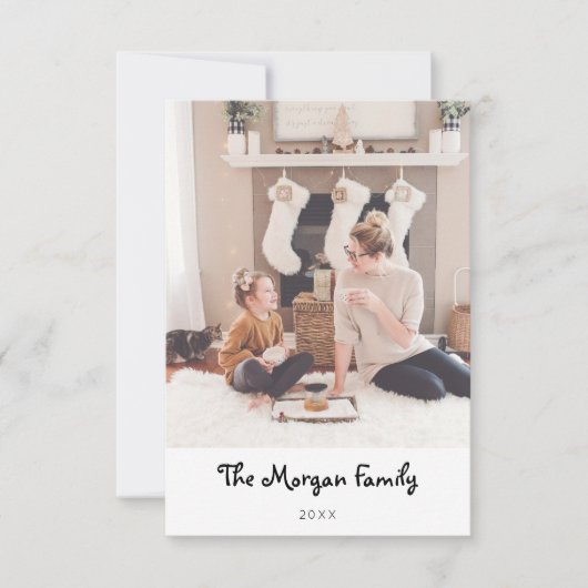 モダンミニマルクリスマス サンキューカード (正面)