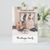 モダンミニマルクリスマス サンキューカード (スタンド正面)