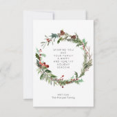 モダンミニマルクリスマス サンキューカード (裏面)