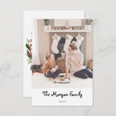 モダンミニマルクリスマス サンキューカード (正面/裏面)