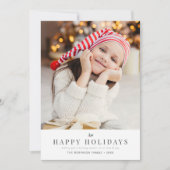 モダンミニマルクリスマス シーズンカード (正面)