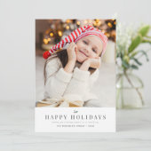 モダンミニマルクリスマス シーズンカード (スタンド正面)