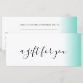 モダンミニマルグラディエント・ミント・ホワイト・メイク (正面/裏面)