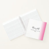 モダンミニマルグラデーション白化粧 ノートブック (内部)